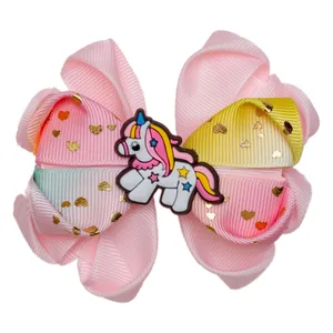 گیره مو دخترانه مدل عروسک فیمو اسب تک شاخ کد MI14