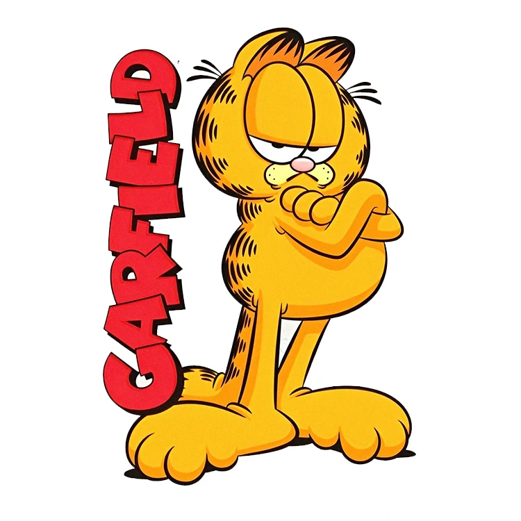 استیکر پارچه و لباس پاد آفرین مدل گارفیلد کد 2317