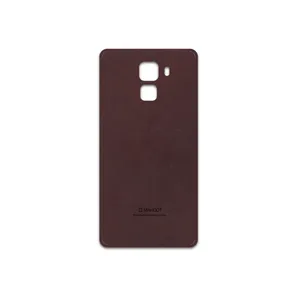 MAHOOT Matte-Dark-Brown-Leather Cover Sticker for Honor 7