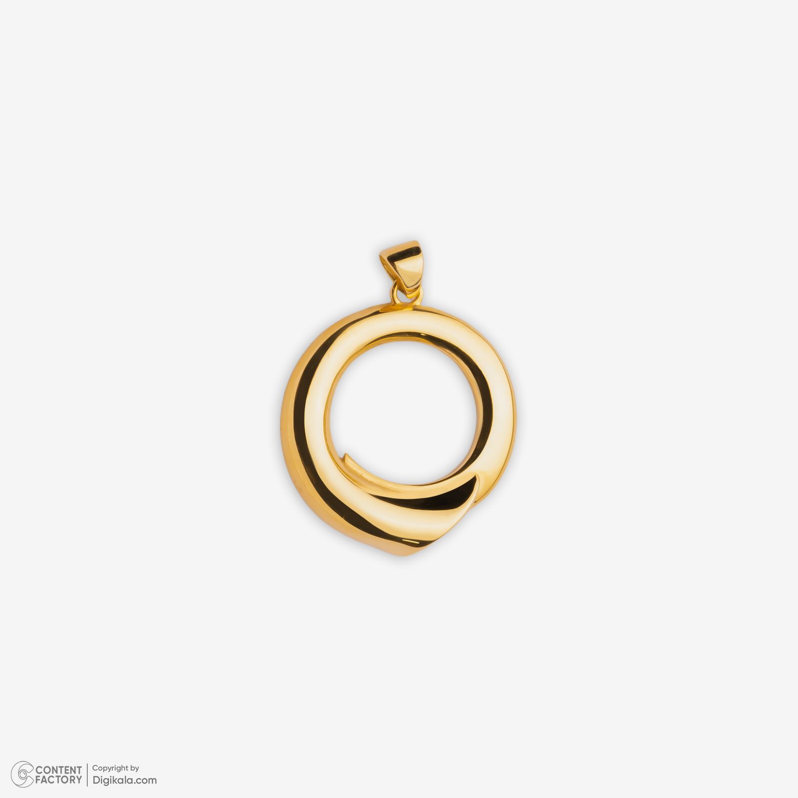 آویز گردنبند طلا 18 عیار زنانه گلدم طرح دایره تو خالی کد PE145001 -  - 4