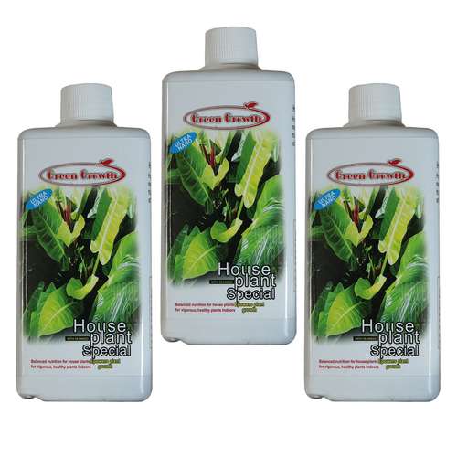 کود مایع گیاهان آپارتمانی گرین گروت ظرفیت 500 میلی لیتر بسته 3 عددی