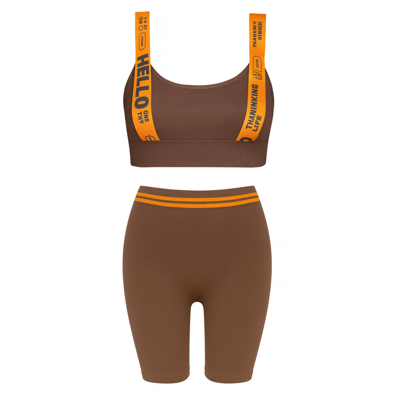 ست نیم تنه و شلوارک ورزشی زنانه ماییلدا مدل 5327