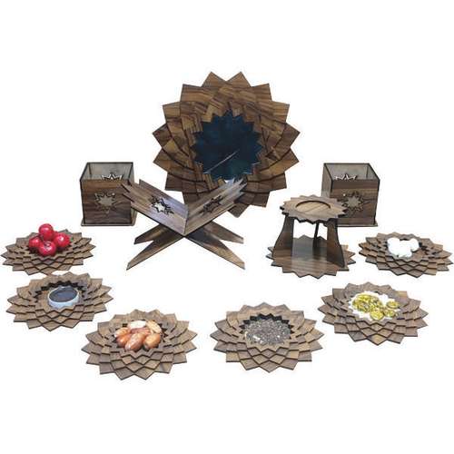 مجموعه ظروف هفت سین 11 پارچه مدل 02