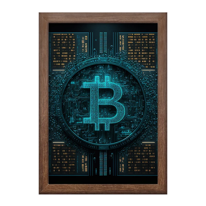 تابلو خندالو طرح بیت کوین (Bitcoin) کد F1640