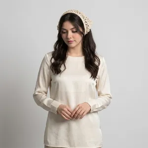 مینی اسکارف بافتنی  زنانه مدل تل دار