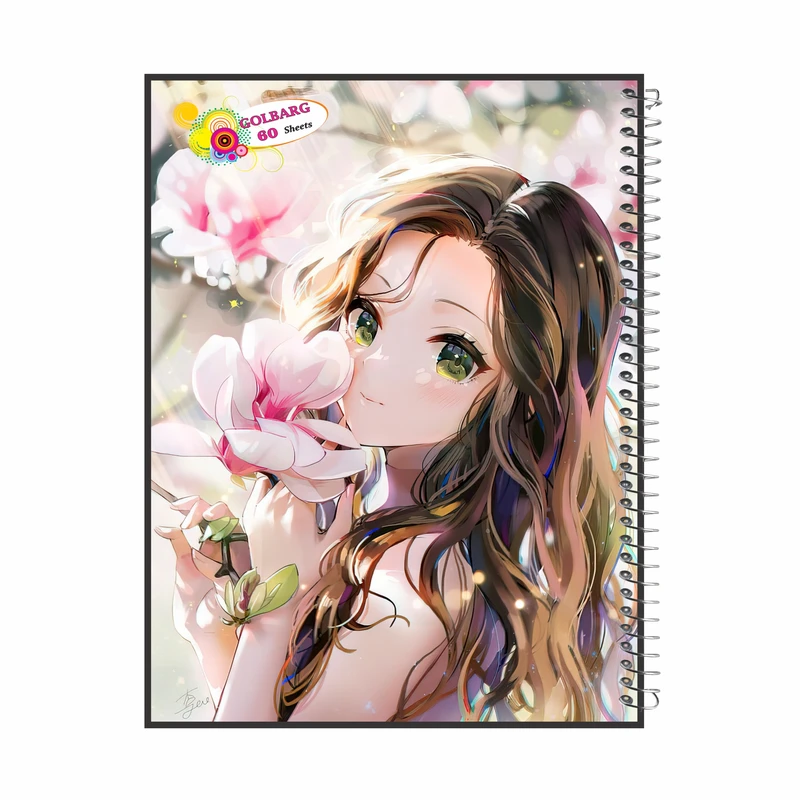 دفتر مشق 60 برگ گلبرگ طرح انیمه کد 603765 