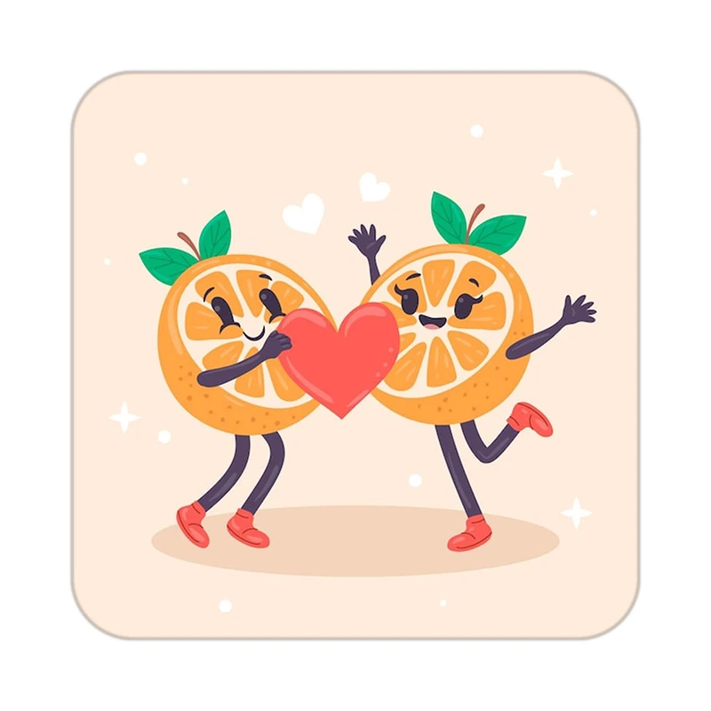 زیر لیوانی کاکتی طرح عاشقانه مدل mp37907