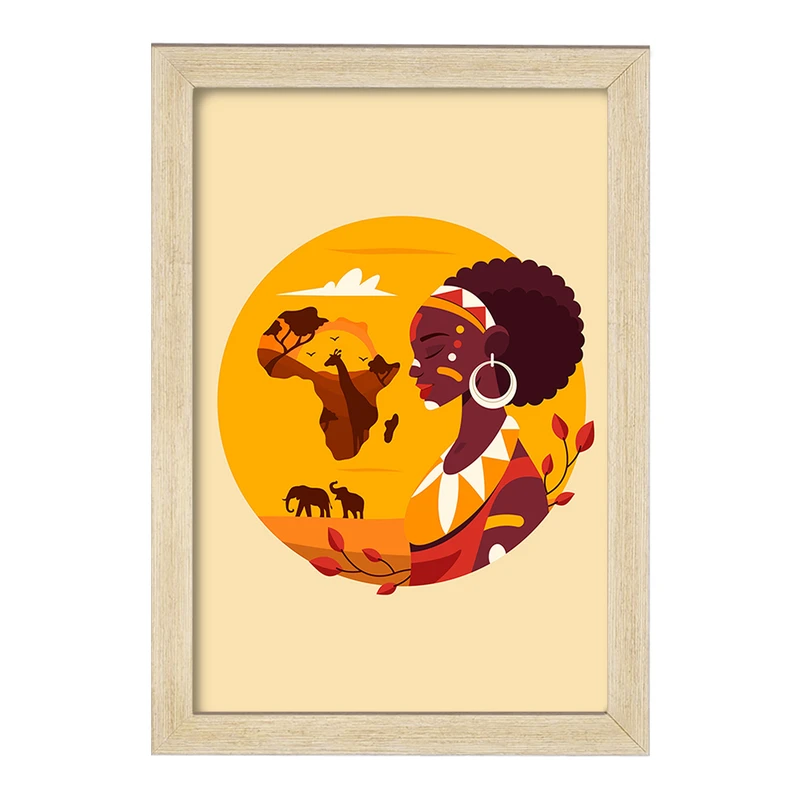 تابلو خندالو مدل آفریقا Africa کد 29827