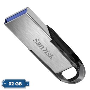 فلش مموری سن دیسک مدل CZ73 ظرفیت 32 گیگابایت با بدنه فلزی، رابط USB 3.0 و سرعت انتقال 150 مگابایت بر ثانیه، سازگار با ویندوز و مک و مناسب موبایل، تبلت، لپ‌تاپ و تلویزیون