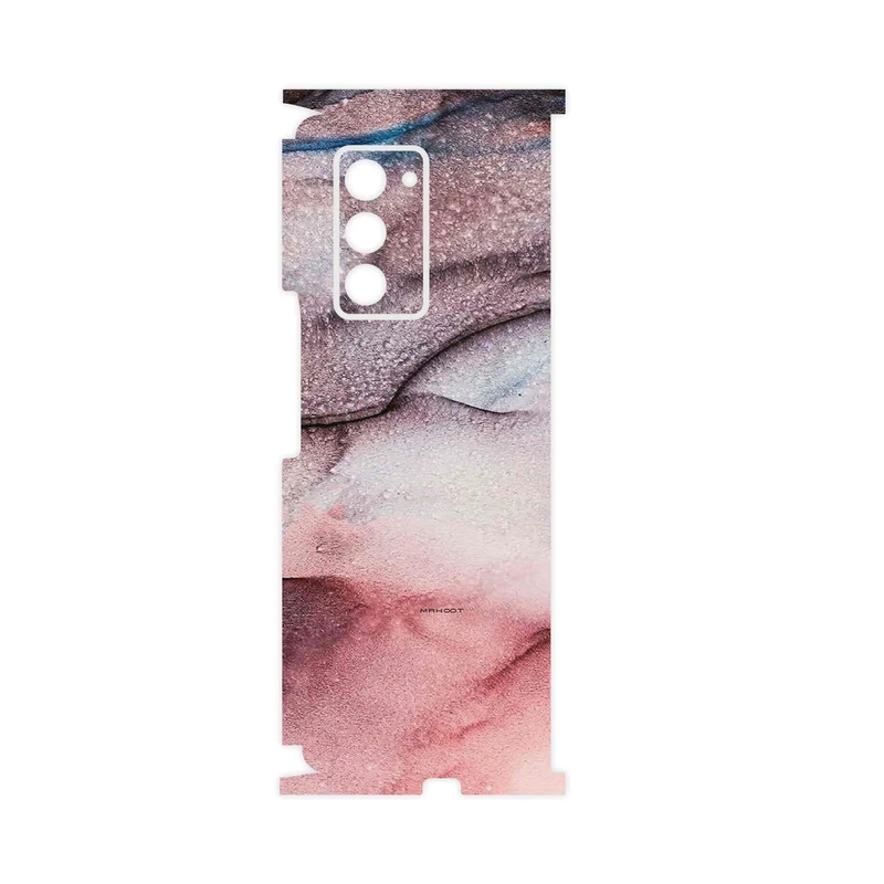 برچسب پوششی ماهوت مدل Smoky pink marble-FullSkin مناسب برای گوشی موبایل سامسونگ Galaxy Z FOLD 2