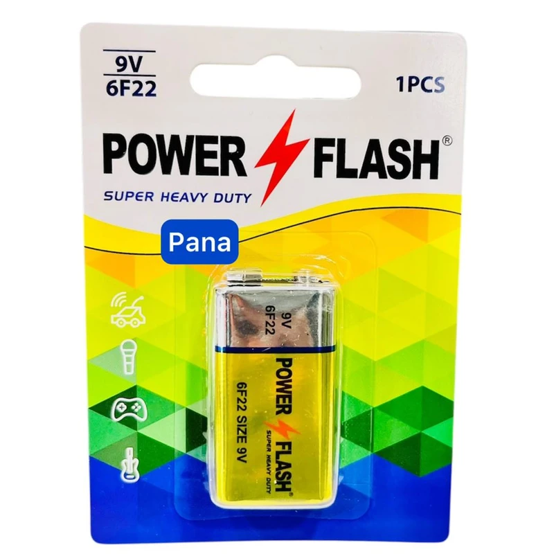 باتری کتابی پاور فلش مدل 9V