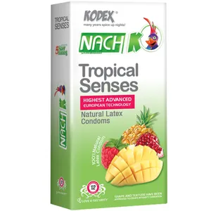 کاندوم کدکس مدل Tropical Senses بسته 12 عددی