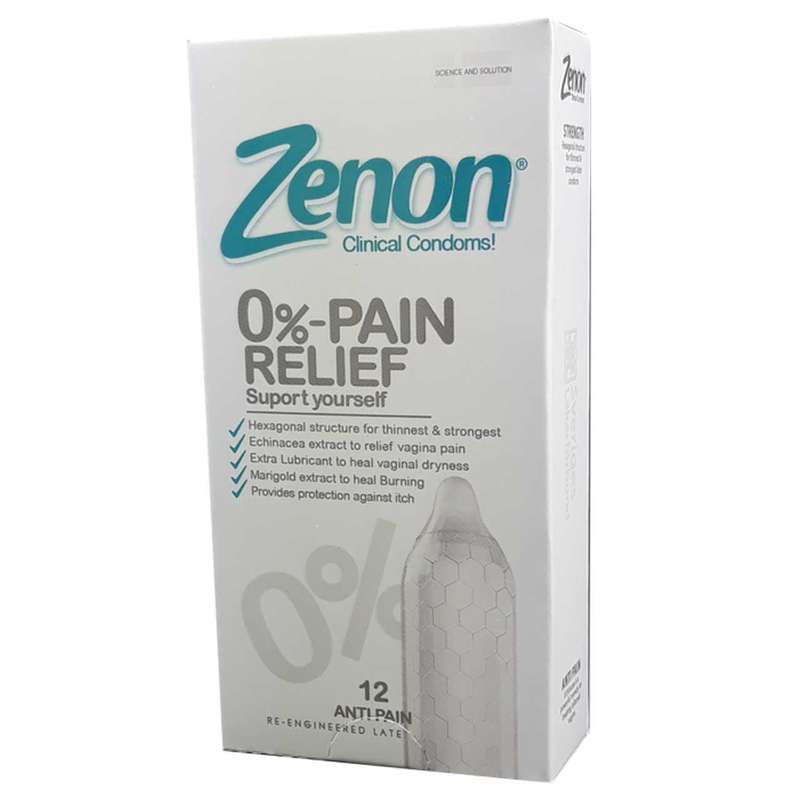 کاندوم زنون مدل 0-Pain Relief بسته 12 عددی کاندوم زنون مدل 0-Pain Relief بسته 12 عددی
