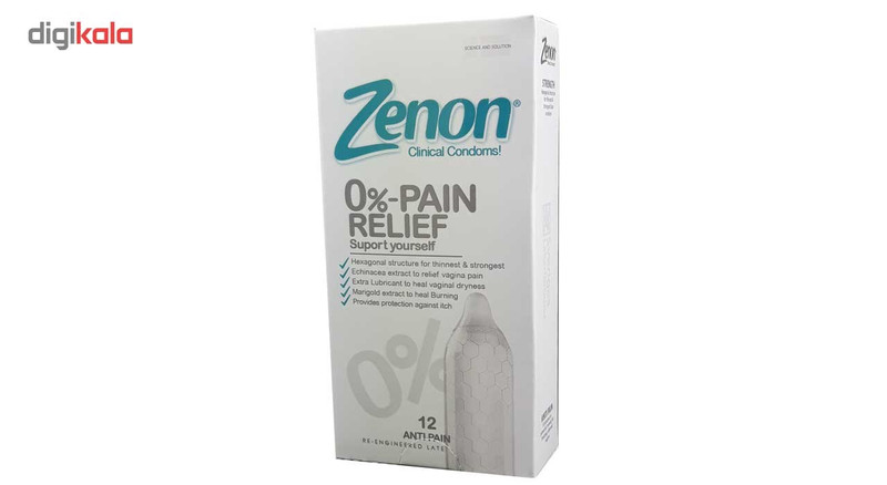 کاندوم زنون مدل 0-Pain Relief بسته 12 عددی کاندوم زنون مدل 0-Pain Relief بسته 12 عددی