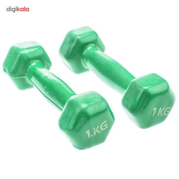 دمبل ایروبیک روکش دار 1 کیلوگرمی بسته دو عددی main 1 7