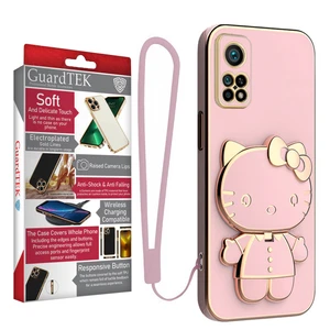 کاور گاردتک اساک مدل Kitty Strap مناسب برای گوشی موبایل شیائومی Mi 10T/ Mi 10T Pro به همراه بند
