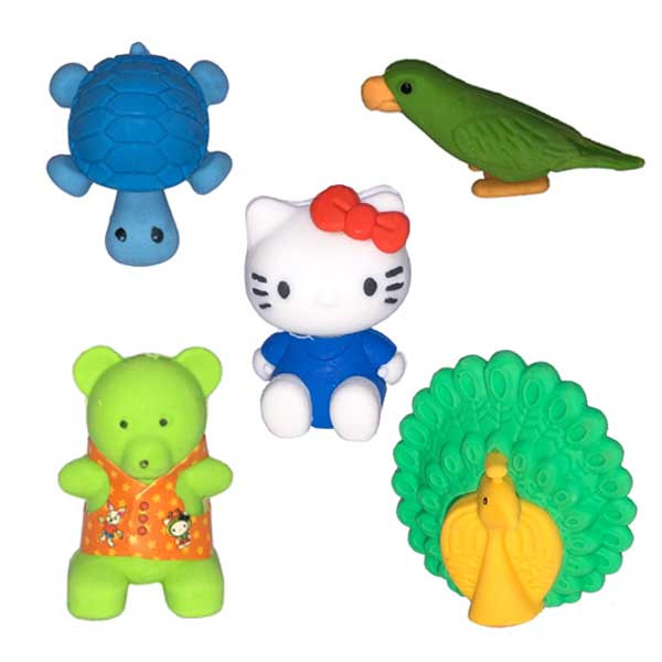 پاک کن مدل حیوانات بسته 5 عددی