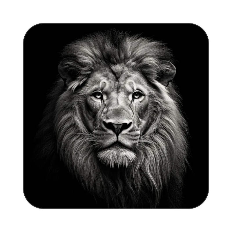 زیر لیوانی کاکتی طرح شیر مدل mp23107