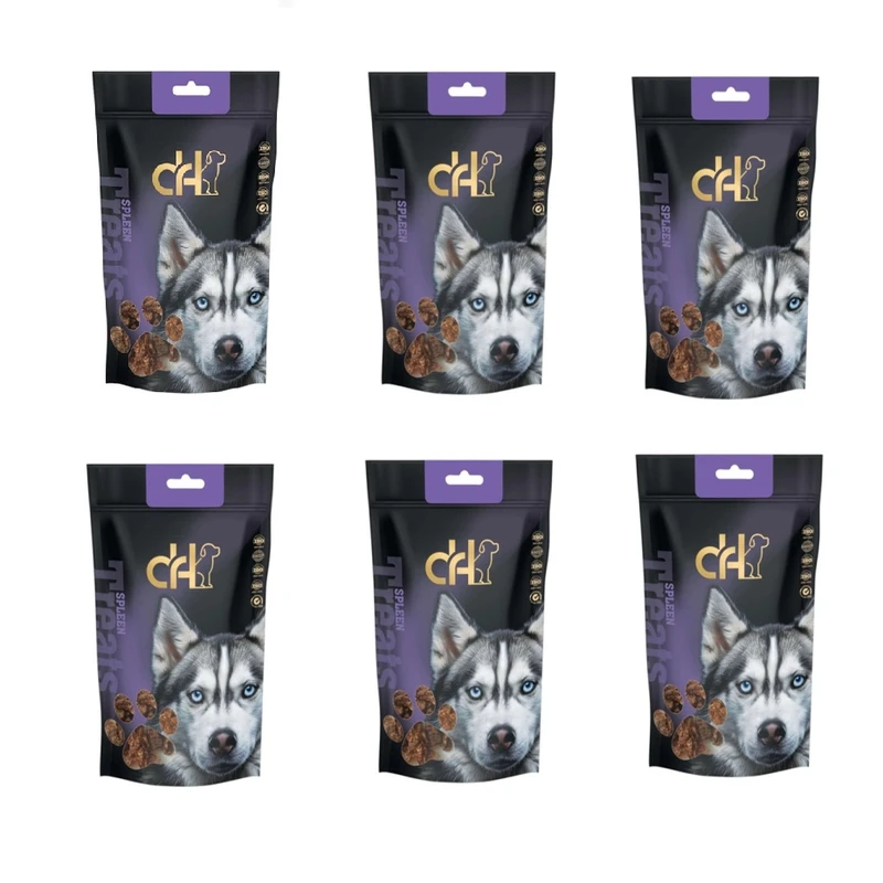 تشویقی سگ دکتر اچ مدل طحال خشک شده طعم گوشت گوسفند وزن 420 گرم مجموعه 6 عددی