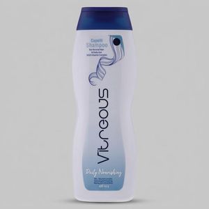 شامپو مو ویتروس مدل Capelli حجم 400 میلی‌لیتر، مغذی و تقویت‌کننده، حاوی ویتامین B3، B5 و E، مناسب موهای معمولی و مصرف روزانه