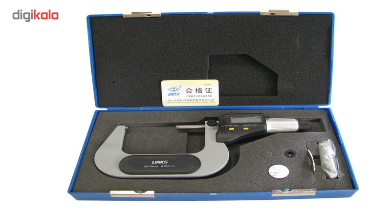 میکرومتر خارج سنج دیجیتال لینکز کد 03-727 گستره 75-50 میلی متر میکرومتر خارج سنج دیجیتال لینکز کد 03-727 گستره 75-50 میلی متر