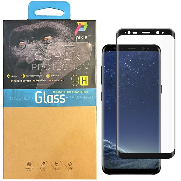 محافظ صفحه نمایش تمام چسب شیشه ای پیکسی مدل 3D مناسب برای گوشی سامسونگ S8 محافظ صفحه نمایش تمام چسب شیشه ای پیکسی مدل 3D مناسب برای گوشی سامسونگ S8