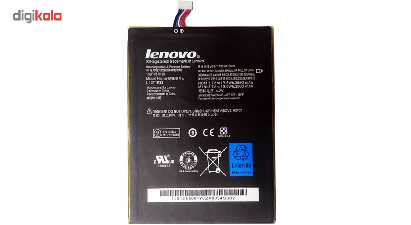 باتری تبلت مدل L12T1P33 با ظرفیت 3650mAh مناسب برای تبلت لنوو Idea Tab A3000