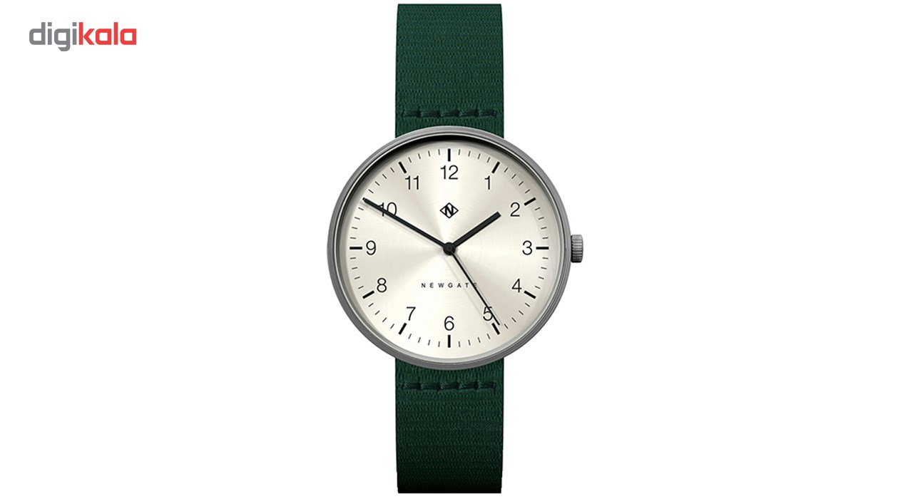 ساعت مچی عقربه ای نیوگیت مدل The Drumline Green Canvas Strap