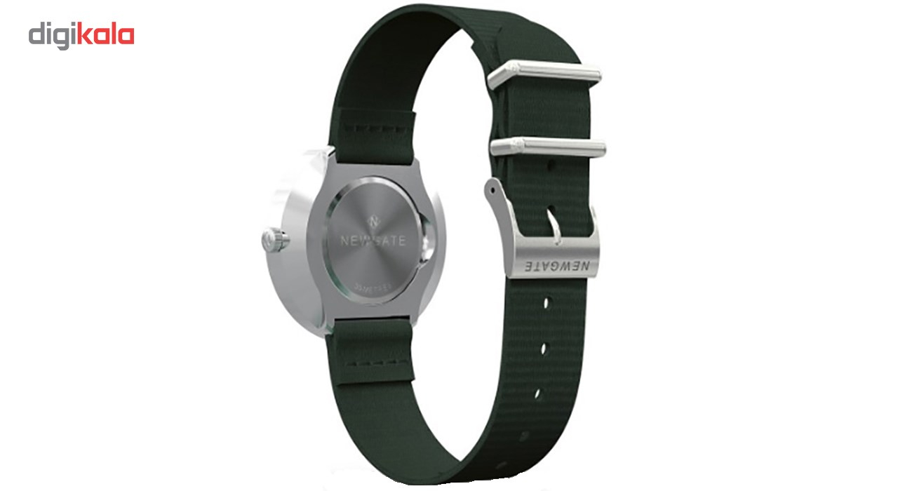 ساعت مچی عقربه ای نیوگیت مدل The Drumline Green Canvas Strap