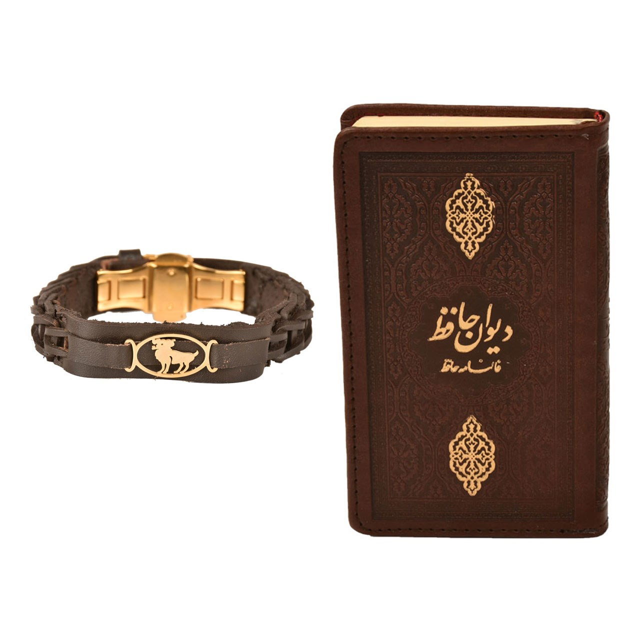 ست هدیه طرح تولد فروردین  کهن چرم  مدل m118- 1