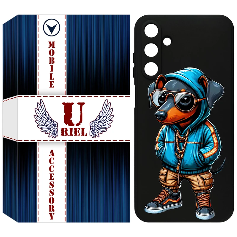 کاور یوریل مدل KSH کد 49 طرح سگ مناسب برای گوشی موبایل سامسونگ Galaxy A15