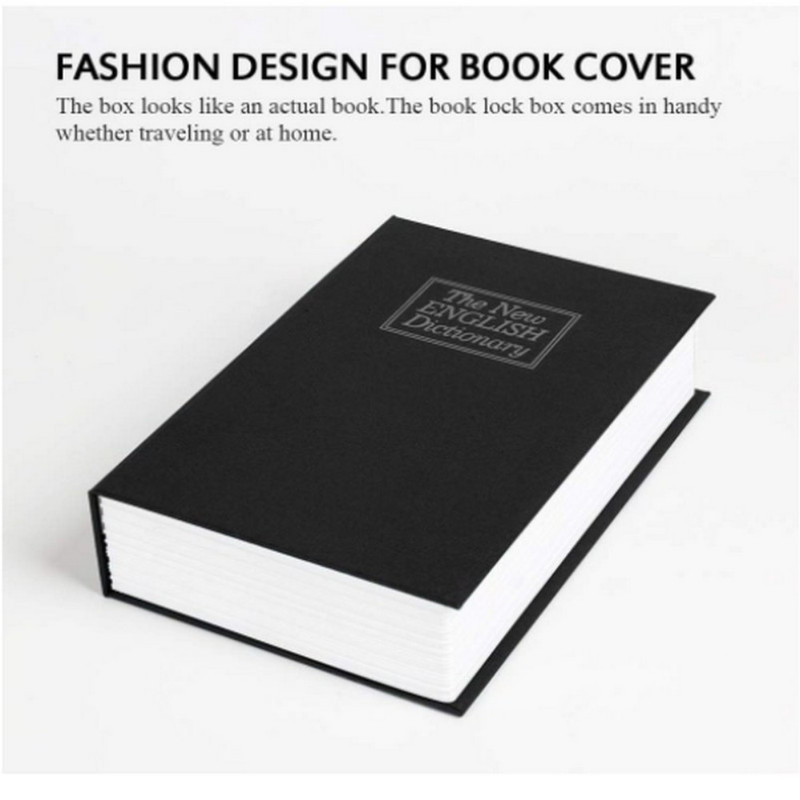 گاوصندوق مدل کتابی طرح دیکشنری قفل رمزدار وزن 1 کیلوگرم