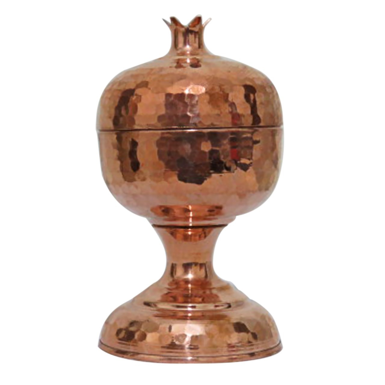 قندان پایه دار مسی زنجان مدل Pomegranate کد 21