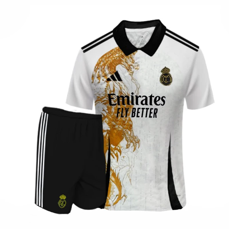 ست تی شرت و شلوارک ورزشی مردانه مدل رئال مادرید Concept WGD 2025