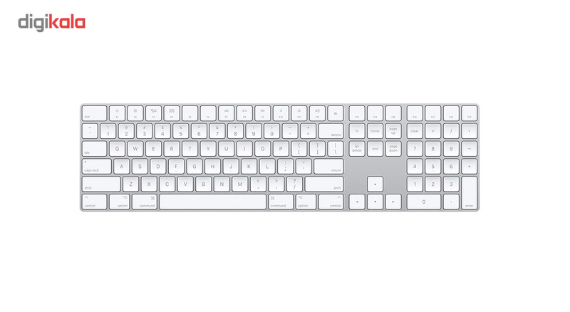مشخصات، قیمت و خرید کیبورد بی سیم اپل مدل Magic Keyboard with Numeric Keypad  US English دیجی‌کالا