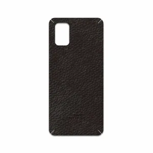 MAHOOT Dark-Brown-Leather Cover Sticker for Samsung Galaxy M51