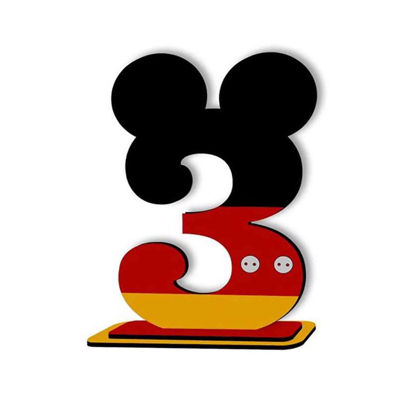 استند تولد طرح عدد 3 مدل میکی موس