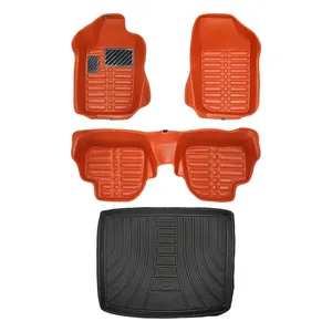 کفپوش پنج بعدی خودرو پانیذ مدل EVA مناسب برای پژو 207 صندوق دار به همراه کفپوش صندوق