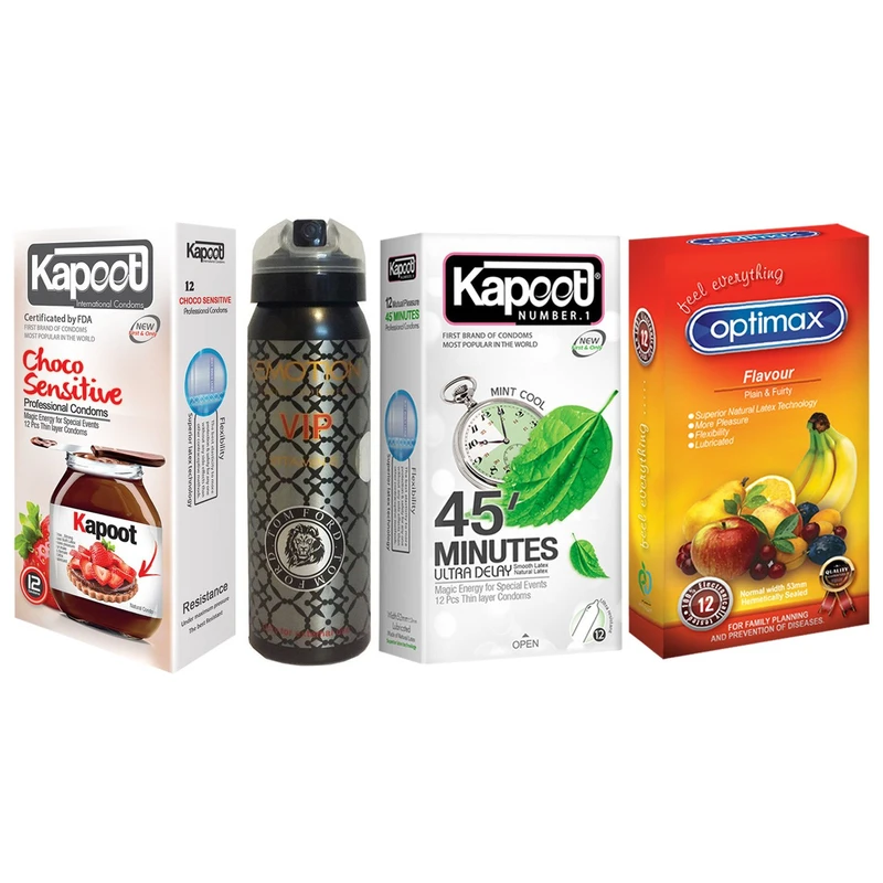 پک محصولات جنسی کد K91-K100-SE426-O224 سریX-22 مجموعه 4 عددی