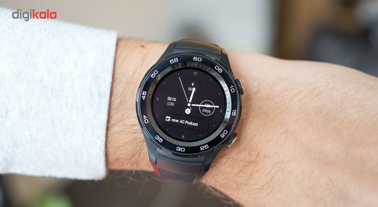 قیمت ساعت هوشمند هوآوی مدل Watch 2 Sport Carbon Black بند لاستیکی