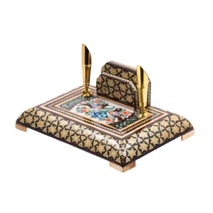 جا قلمی خاتم کاری رستا طرح 20-15-101