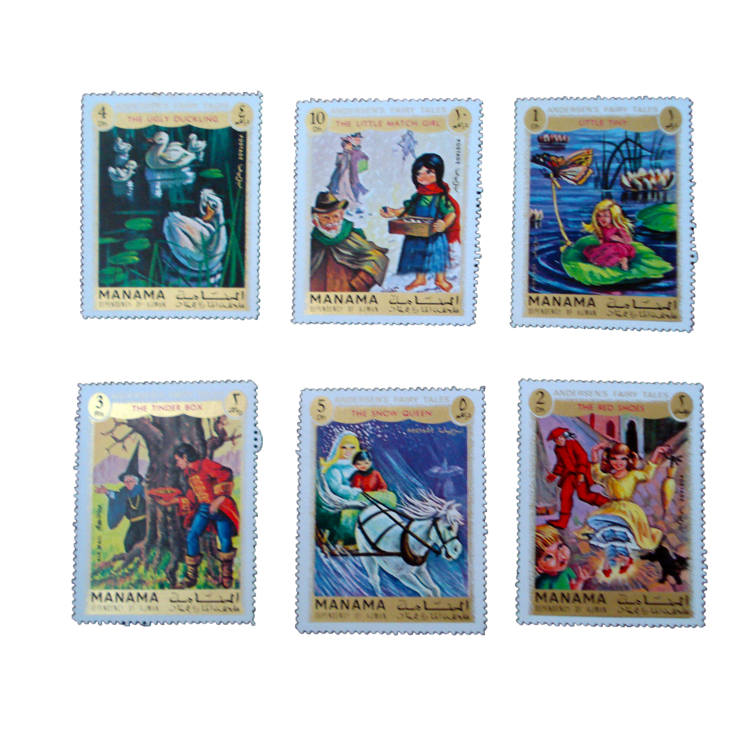 تمبر یادگاری مدل کارتونی کد bc-1395 مجموعه 6 عددی