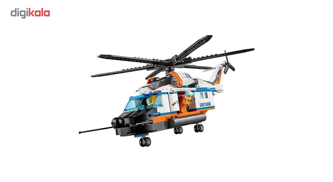 لگو سری Cityمدل Coast Guard Heavy-Duty Rescue Helicopter 60166