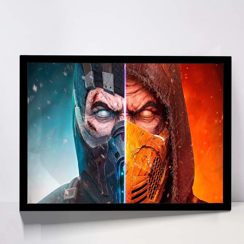 تابلو مدل scorpion mortal kombat کد F-15045