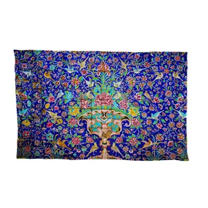 کاغذ کادو ترمه طراحان ایده پارچه ای 10عددی مدل گل و مرغ کد 515