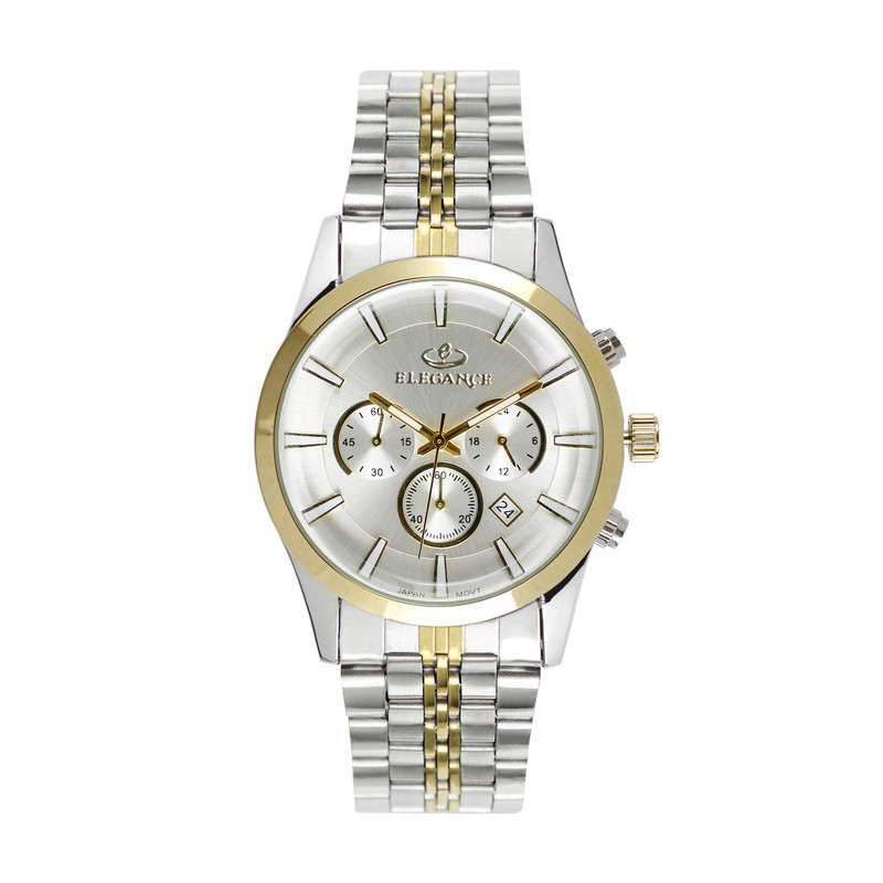 ساعت مچی عقربه‌ای مردانه کوارتز کرونوگراف الگنگس مدل  CMS77956