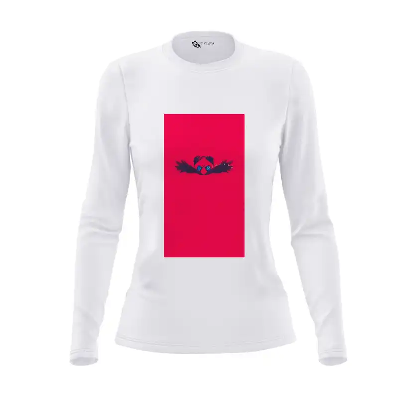 تی شرت آستین بلند زنانه مدل سیبیل