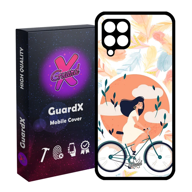 کاور گارد ایکس طرح Girl مدل Glass10340 مناسب برای گوشی موبایل سامسونگ Galaxy A12