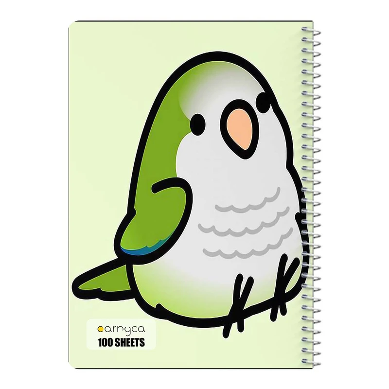 دفتر مشق 100 برگ سیمی کارنیکا طرح طوطی Parrot کد 53795
