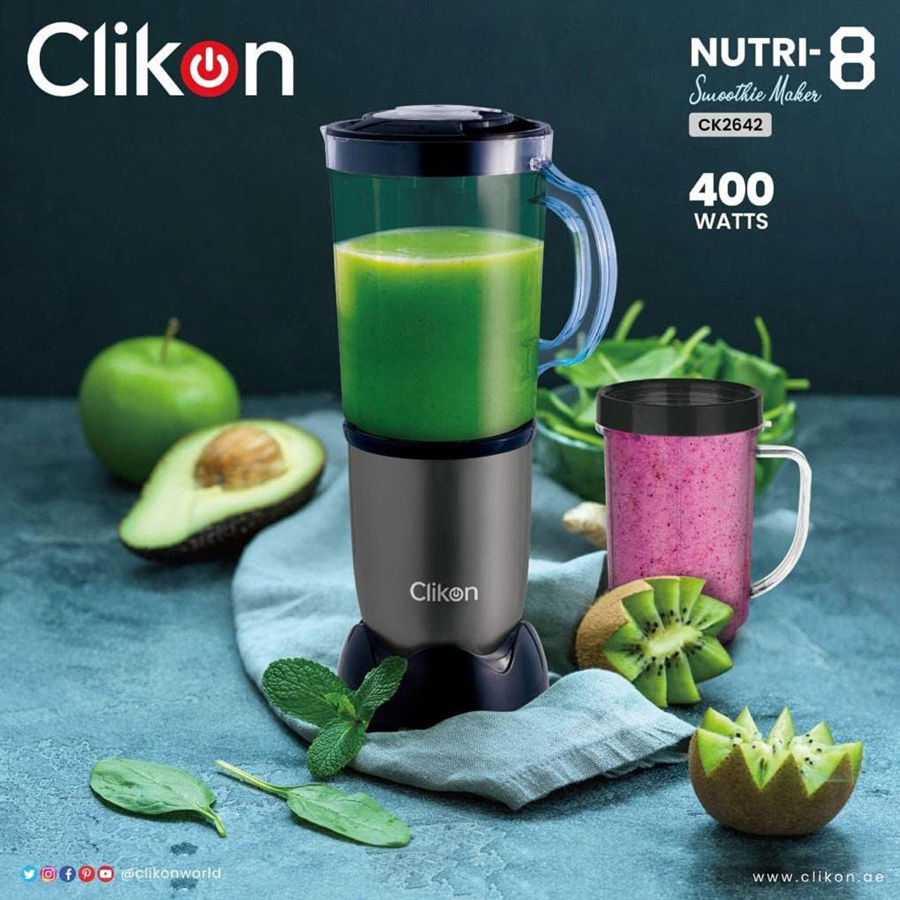 مخلوط کن و آسیاب کن کلیکون مدل CK2642